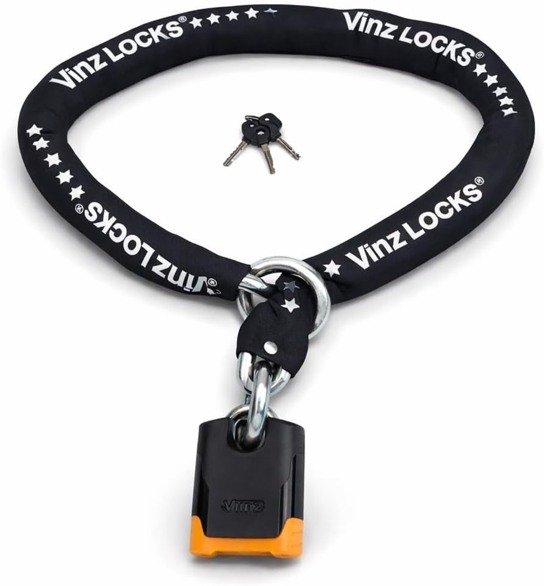 Motorlock kettingslot ART 5 - 120 cm - gehard staal - waterdicht - voor motor en scooter