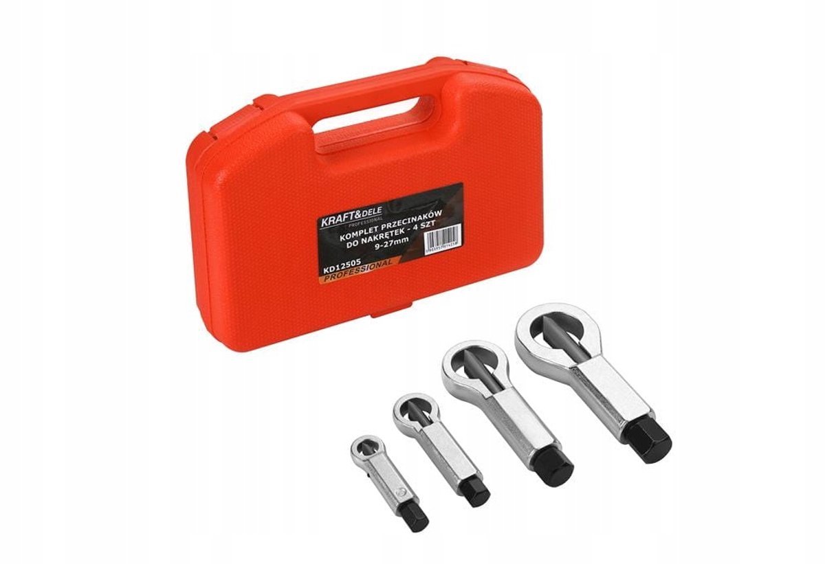 Kraft&Dele Set: 4x Verharde Moerbrekers voor Schroeven & Draad