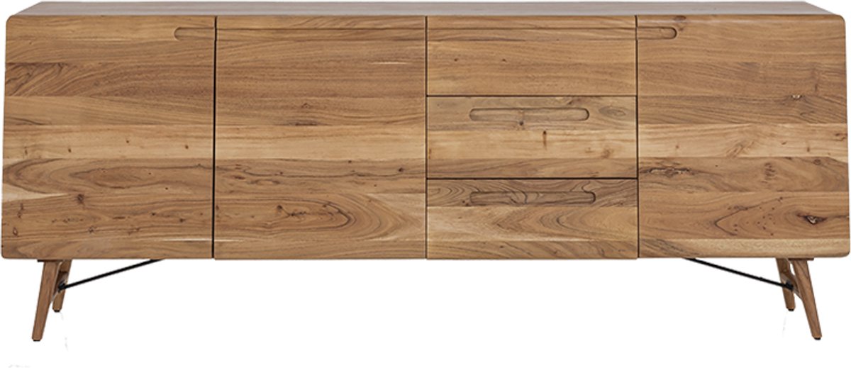 Tower Living Dressoir Aura - Naturel Hout - 210x40x80cm