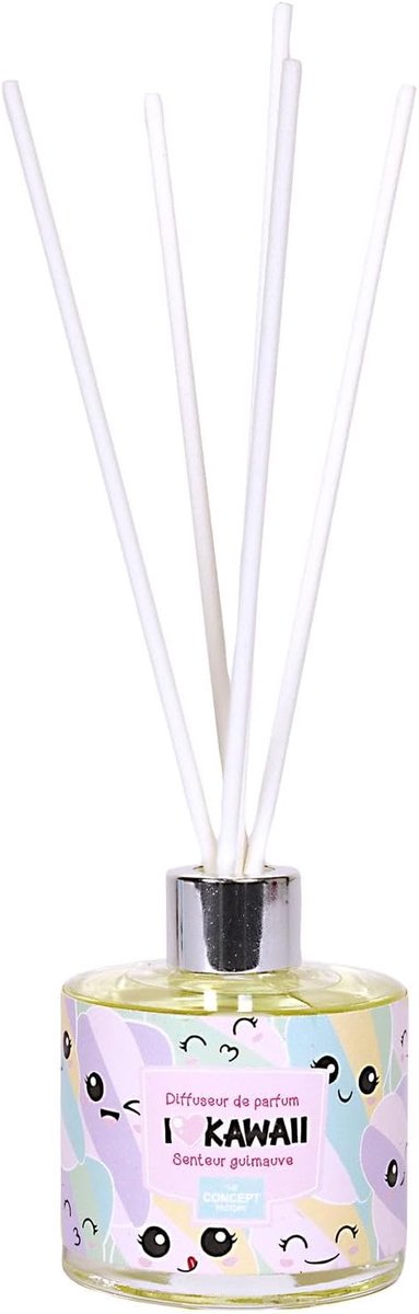 Kawaii-set met geurende kaars en diffuser - pastelontwerpen - schattige decoratie - creëer een gezellige sfeer - ShopVlot