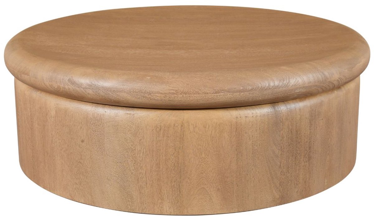 DÉJA Living Salontafel Rota - Rond Naturel Mangohout - 90x90x31cm