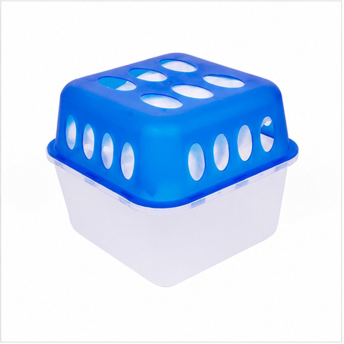 Vochtopnemer compact - 2 x 400 g granulaat - Blauw-wit