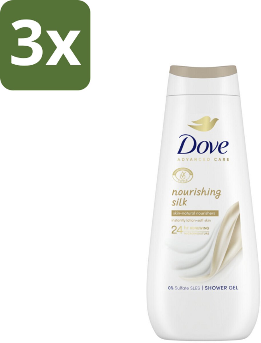 Dove Douchecrème - Nourishing Silk - 400 ml - Bulkverpakking - 3 stuks