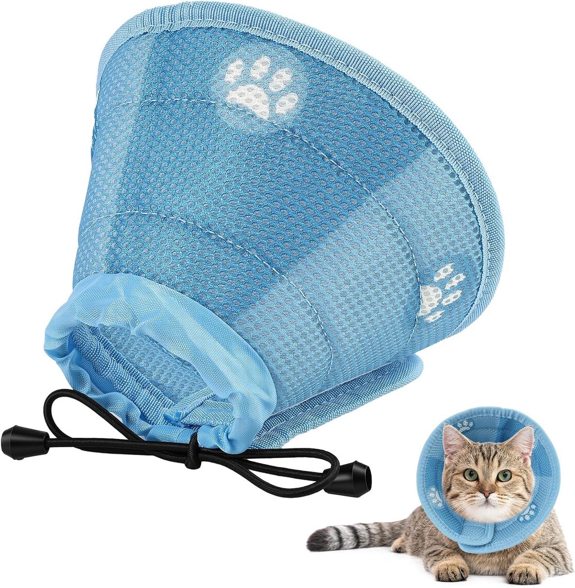 Soft Cat Puppy Recovery Collar Licking Collar Adjustable Collar and Bite Protection for Injury and Surgery Comfortable - ShopVlot