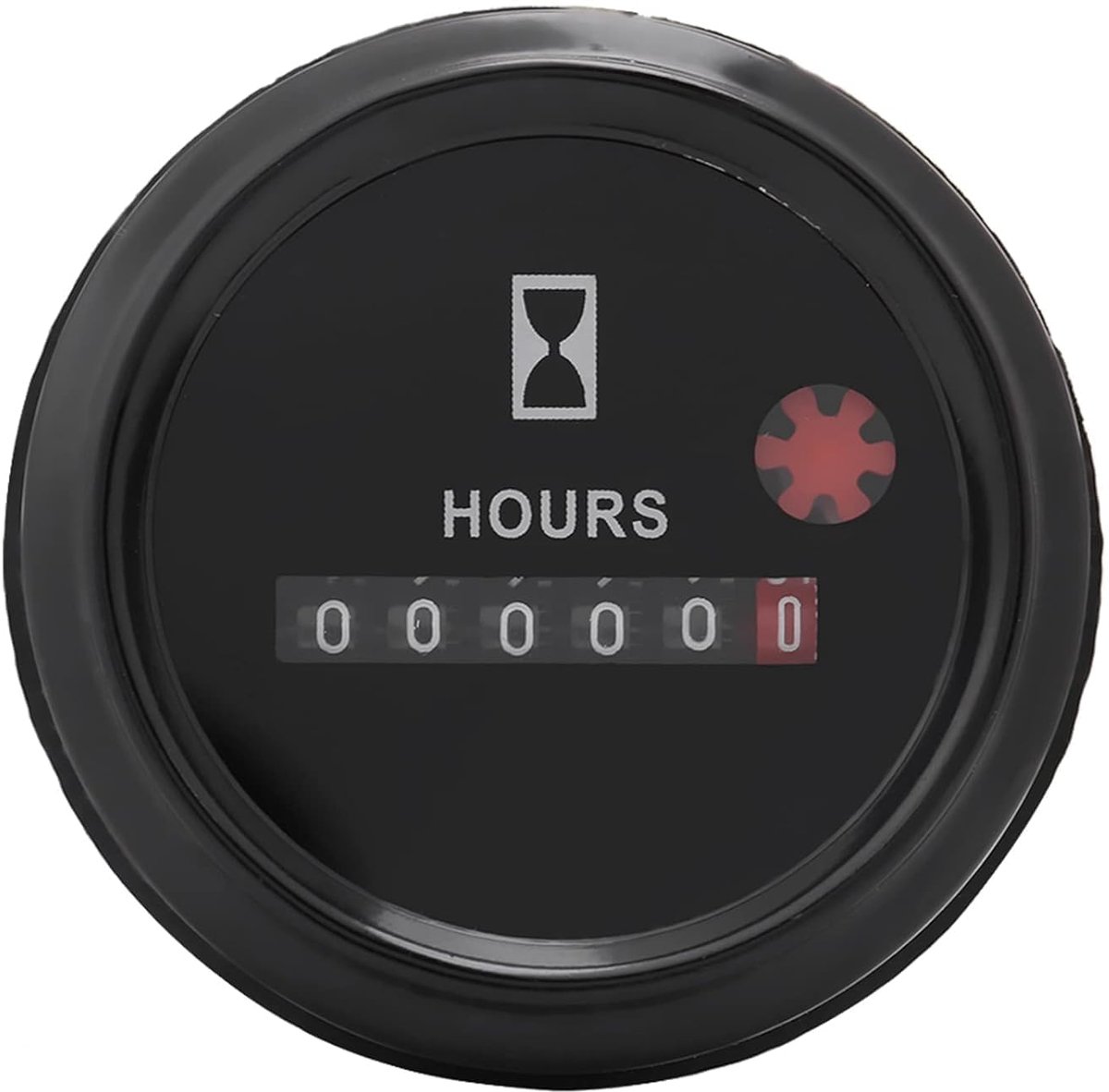 Quartz Hour Meter, 12-36V DC AC Mechanical Round Hour Meter Waterproof Hour Meter For Boat Car Snowmobile Lawn - ShopVlot