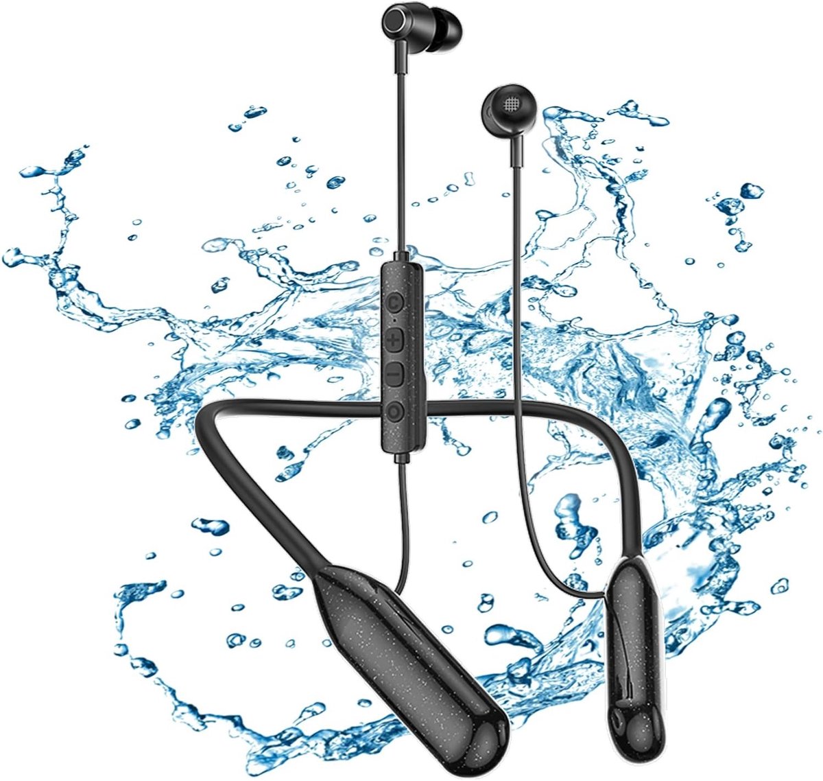 Bluetooth Oortelefoon - Zwart-A20 - Draadloze Nekband Hoofdtelefoon met Microfoon - Voor Sport en Outdoor