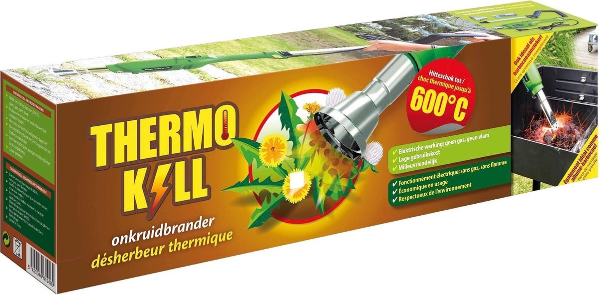 Onkruidbrander elektrisch - Groen - 2000 W - Energiezuinige Onkruidverdelger voor Tuin en Paden