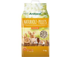 Anibest pellets voor kleine dieren, 100% natuurlijk strooisel voor konijnen, hamsters, cavia's en dergelijke - ShopVlot