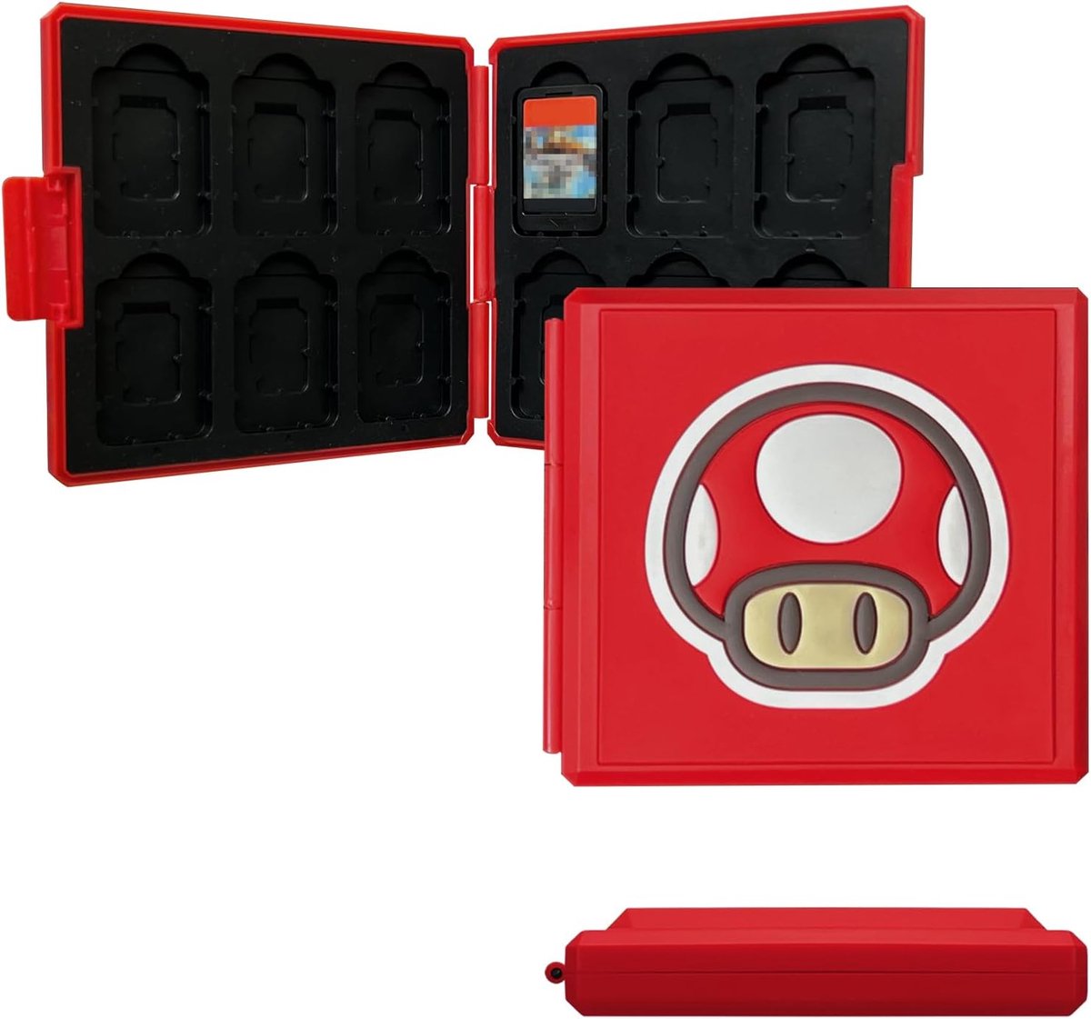 Switch Kaartenhouder, 12 Sleuven Opbergdoos, Waterdichte Harde Case, Compacte Draagbare Organizer voor Gamekaarten en - ShopVlot