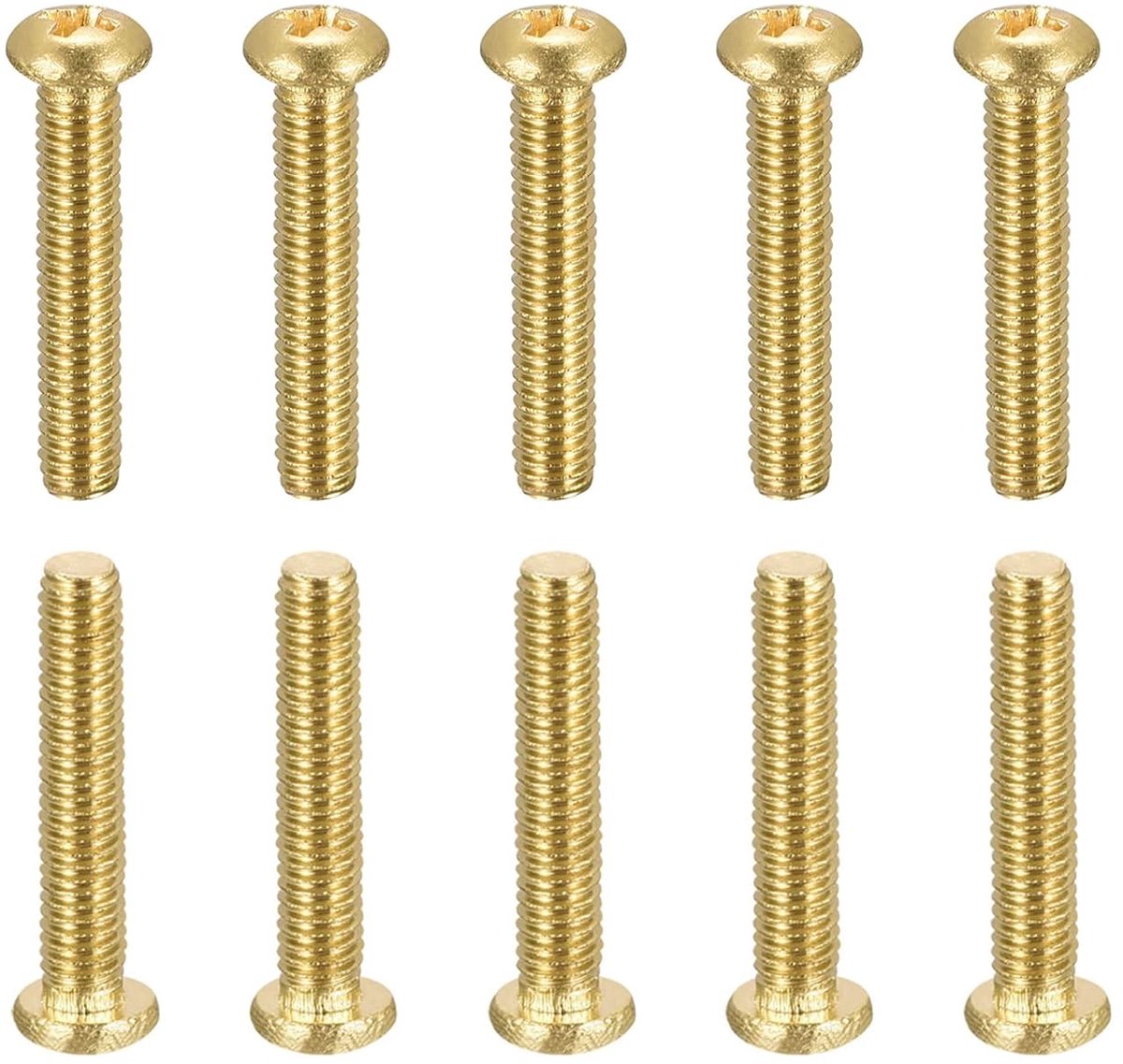 Machine schroeven M3 x 16mm - Messing - Kruiskop - Geschikt voor mechanische techniek - ShopVlot