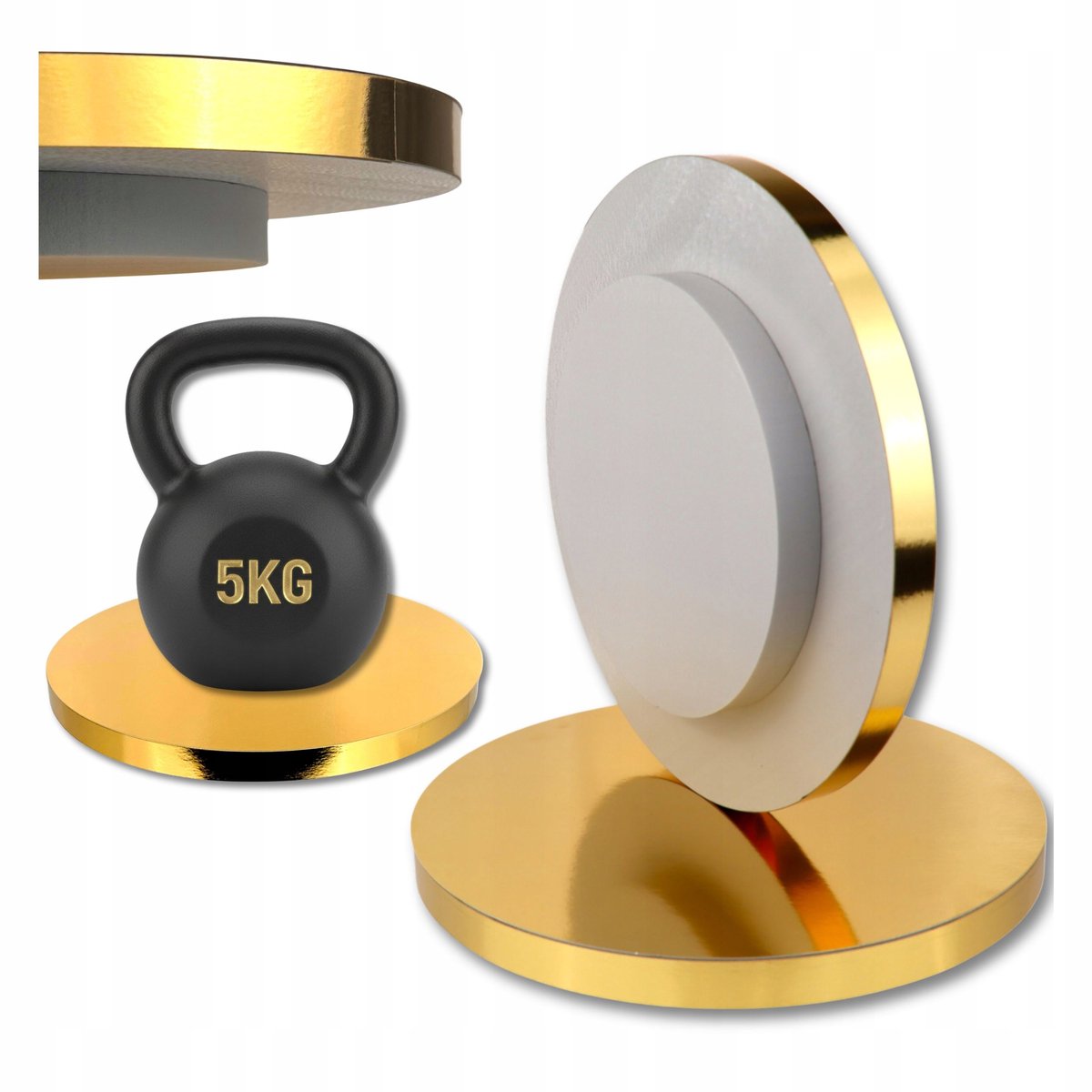 Gouden Taartbodem 30cm Dik 4cm Styrodur Versterkt voor Taarten