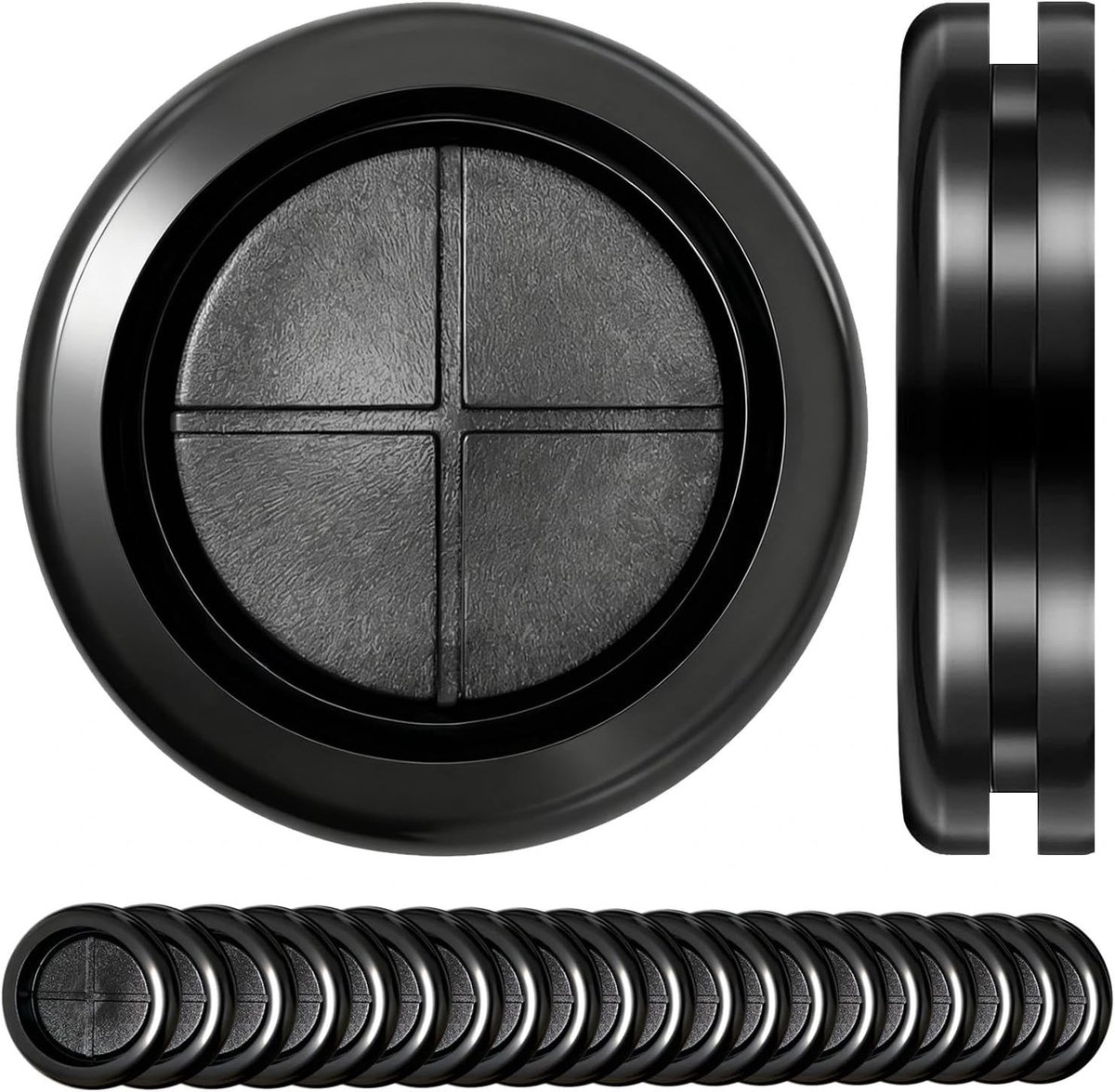 20Pcs 30mm Cable Grommet Rubber Waterproof Black Rarbody Plug - ShopVlot