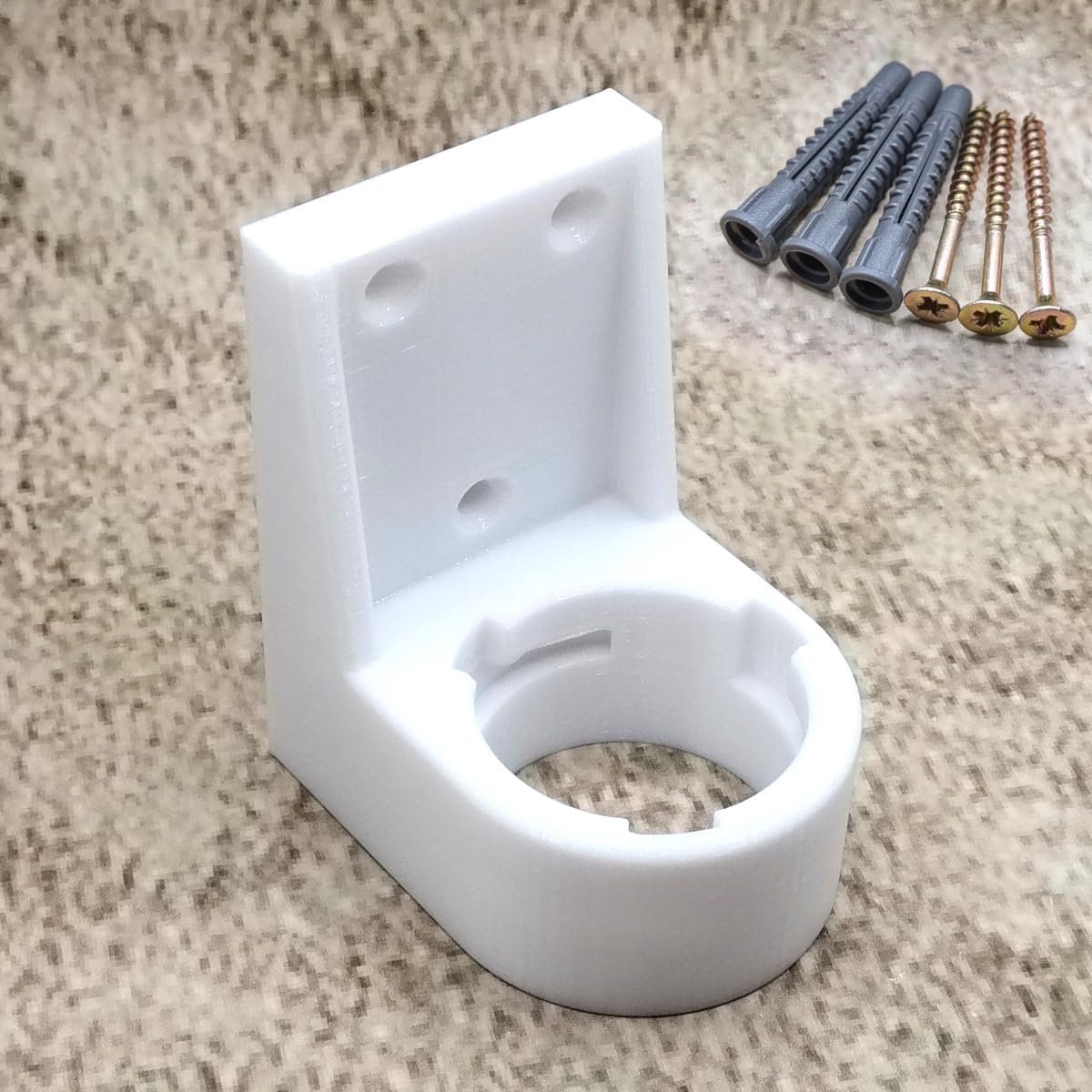 Wall mount white, compatible with Ecovacs GOAT G1 robotic lawnmower holder to transmitter - ShopVlot