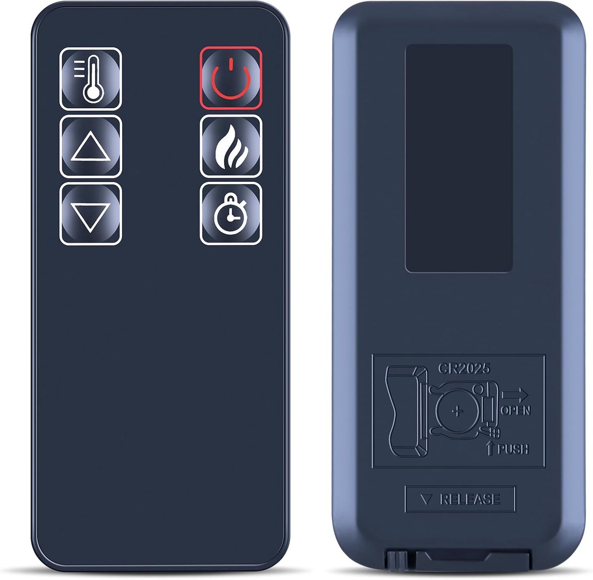 Nue Remote Control Replacement Compatible with Klarstein Decorative Fireplace with LED Flames Electric Fireplace - ShopVlot