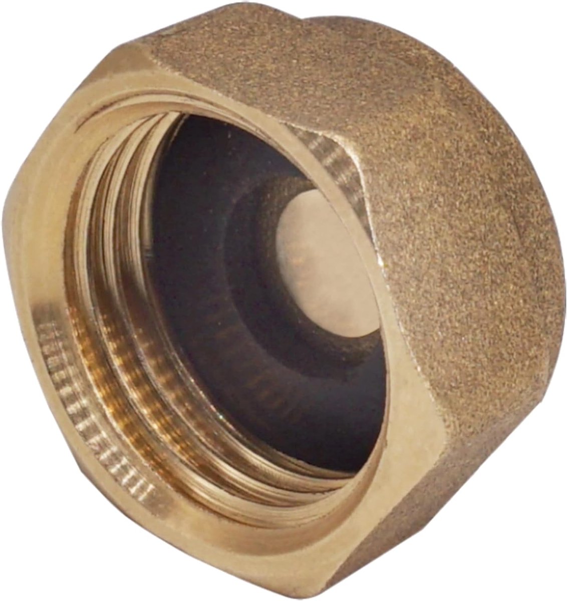 (4 stuks) Messing 1/2" Vrouwelijke Cap met Wasmachine, Hex Vrouwelijke Blanking Cap, Pijpdoppen, Vrouwelijke BSP Draad, Buis Eindkap