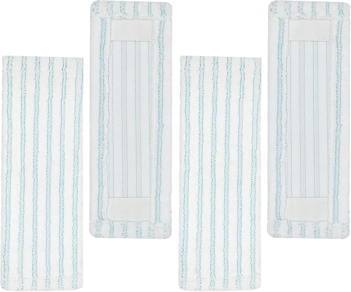 4 stuks wisserovertrekken voor Leifheit Profi XL Micro Duo / Profi XL Cotton Plus verwisselbaar, van microvezel, geschikt voor het reinigen van alle harde vloeren, met een sterk waterabsorptievermogen