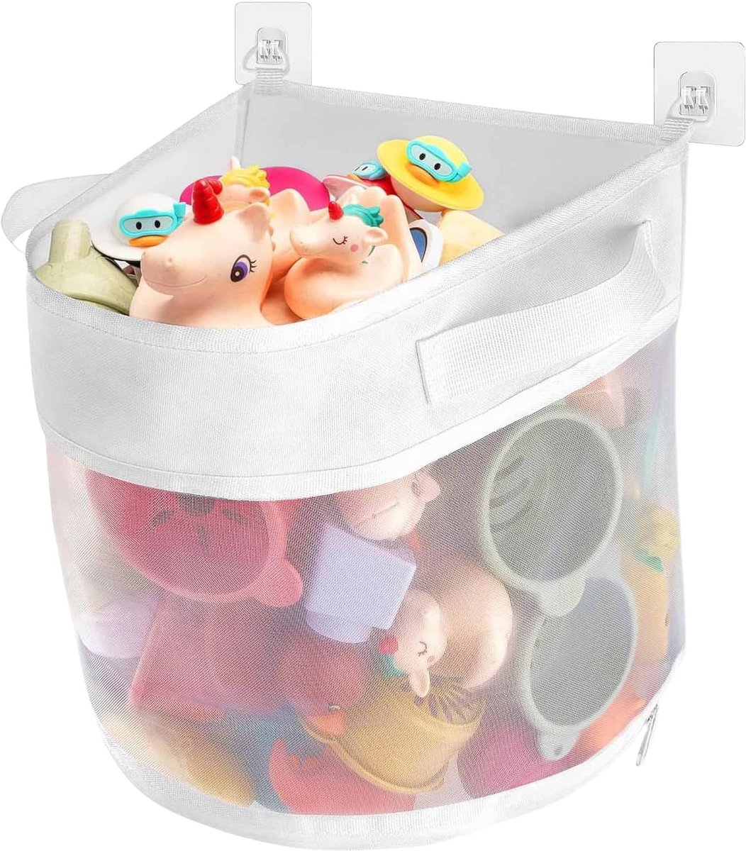 1 tas om aan de muur te hangen, speelgoed, badkamer, geperforeerd, drainage, anti-schimmel, organisatie, badkamer, orde, baby, familie, organizer, badkuip, speelgoed, badkuip