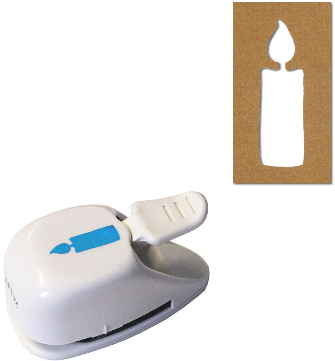 Papierpons, kaartenpons, 31 mm, stansperforator voor het knutselen van kaarten voor Kerstmis, uitnodigingen, bruiloft, doop, lieve groeten en nog veel meer