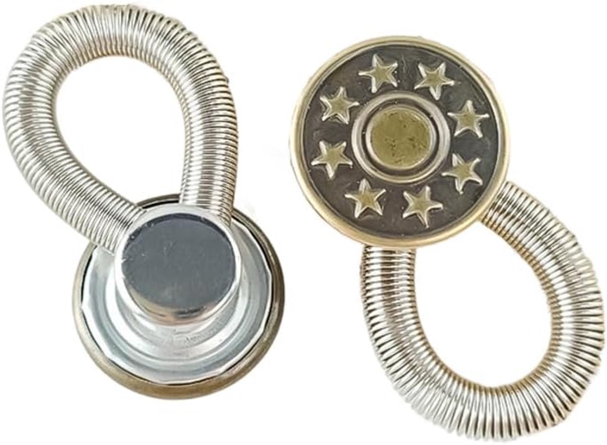 5 stuks broekverlenging, zonder naaien, 17 mm, metalen knoopverlenging, broekband, uitbreiding, knopen, broekbanduitbreiding, knopen, voor heren en dames, zwangerschapsbroek, jeans #8