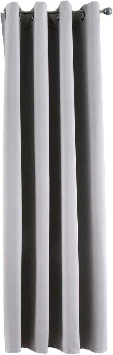Ondoorzichtige NewYork, 201920600, 1-pack thermo-gordijn, verduisteringsgordijn, verduisteringsgordijn, geluidsisolerend, Oeko-Tex en uv-bescherming, grijs