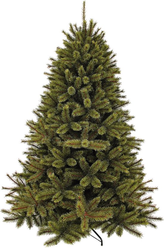 Triumph Tree Forest Frosted Kunstboom - Kerstboom met Frosted Naaldtips voor Sfeervolle Sfeer in Huis - Kerstversiering voor Binnen - Rond H185 x Ø130 cm - Groen
