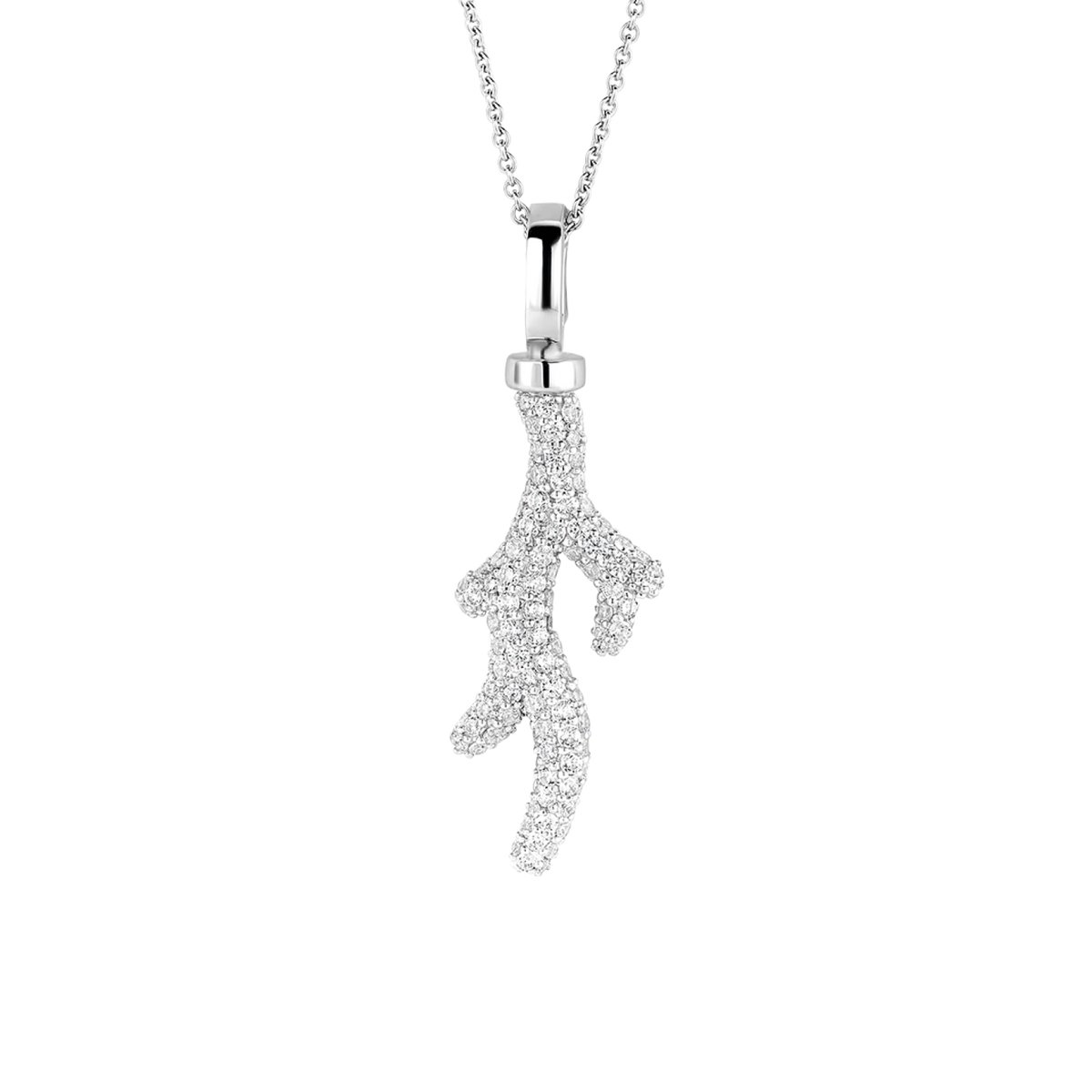 TI SENTO Dames Hanger - 925 zilver - Zirconia wit - 6781ZI