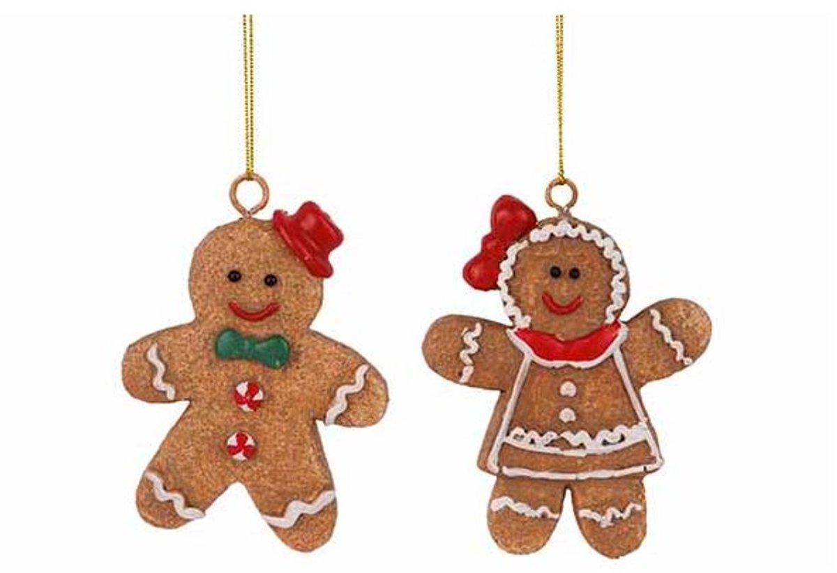 Hanger - Cookie - bruin - H9cm
