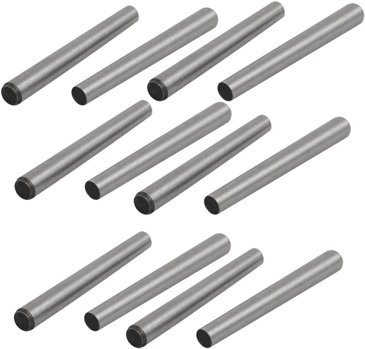 sourcing map Conische Splint GB117 koolstofstaal, 30 mm, lang, 3 mm, diameter 12 stuks