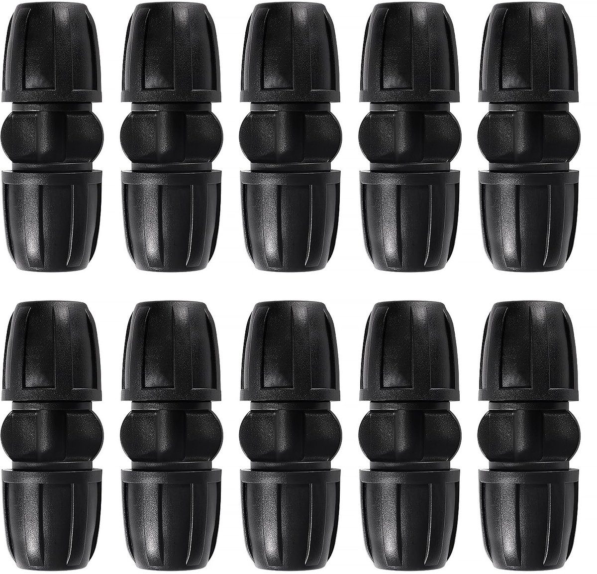 10 Stuks 8/12 mm Druppelirrigatiefittingen, Druppelbuizen met Prikkeldraadconnectoren, Irrigatieconnector, Druppelbuisweerhaakconnector, voor Tuin, Gazon