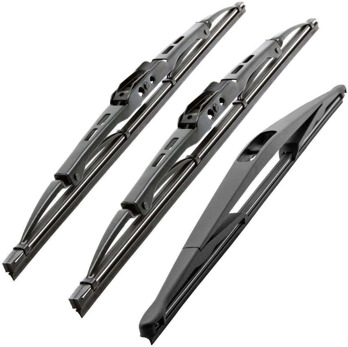 Ruitenwissers voor en achter, compatibel met Opel Zafira A, bouwjaar 1999 - 2005, set van 3 stuks, 600 mm / 600 mm / 400 mm)