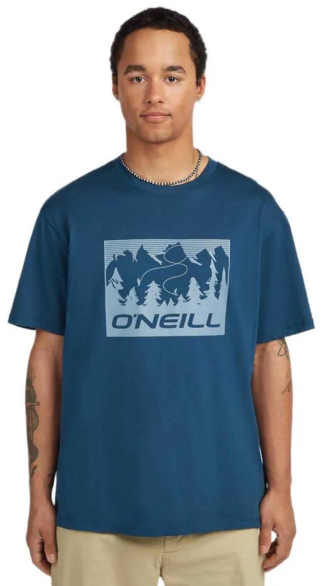 O´neill Must-have Front Print T-shirt Met Korte Mouwen XS Man Blauw