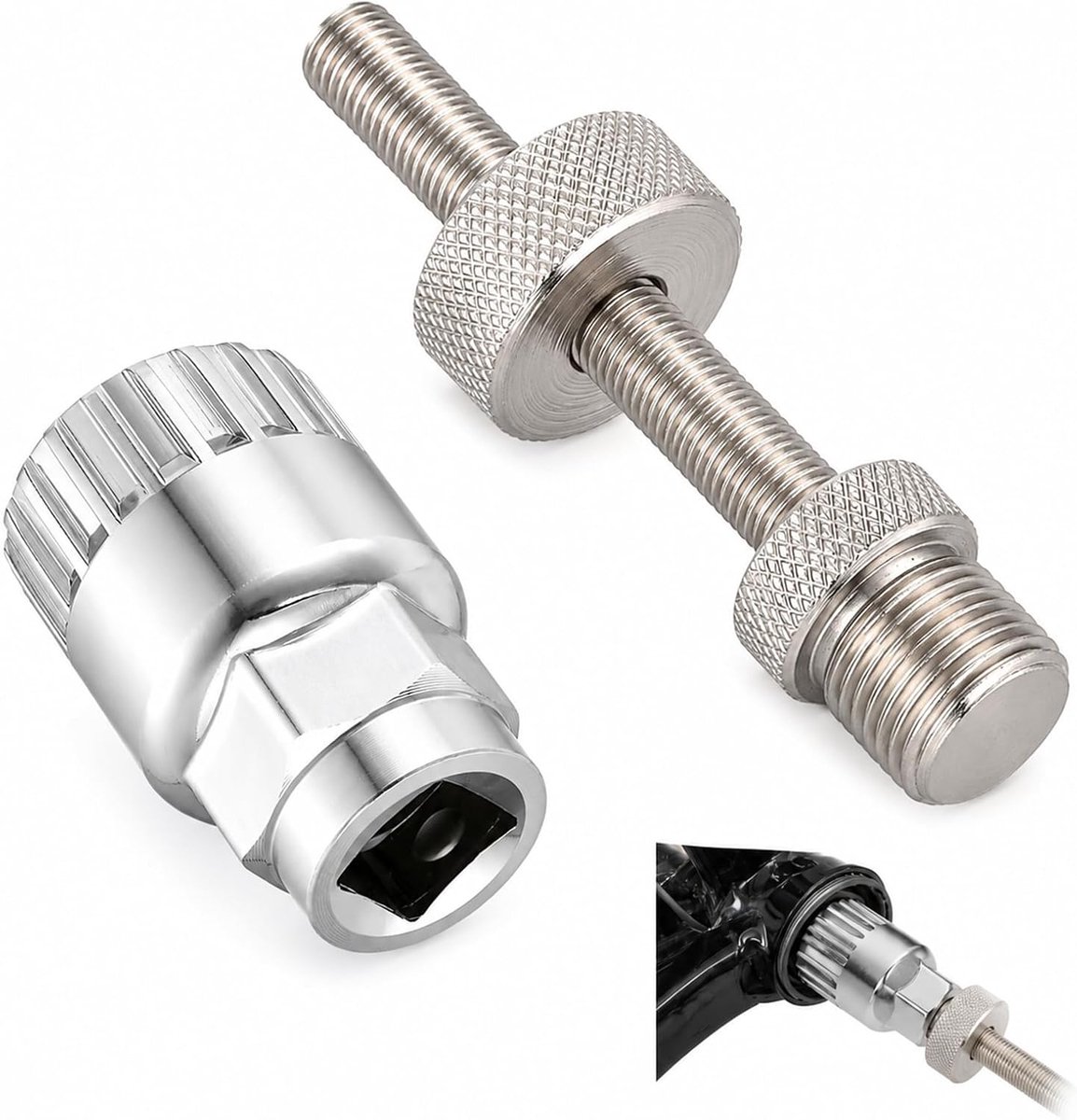 trapassleutel, cranktrekker, 20 tanden trapaslagerverwijderaar, compatibel met Shimano Octalink Isis wigprofiel Truvativ Race Face en Fsa trapas