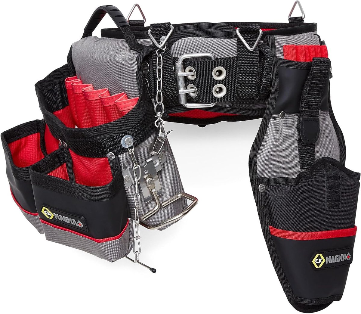 SnelShoppen - Padded Gereedschapsriem Set met Heuptas en Boorhouder Verstelbaar van 97-132 cm voor Elektriciens, Ambachtslieden en Werkers, Duurzaam P