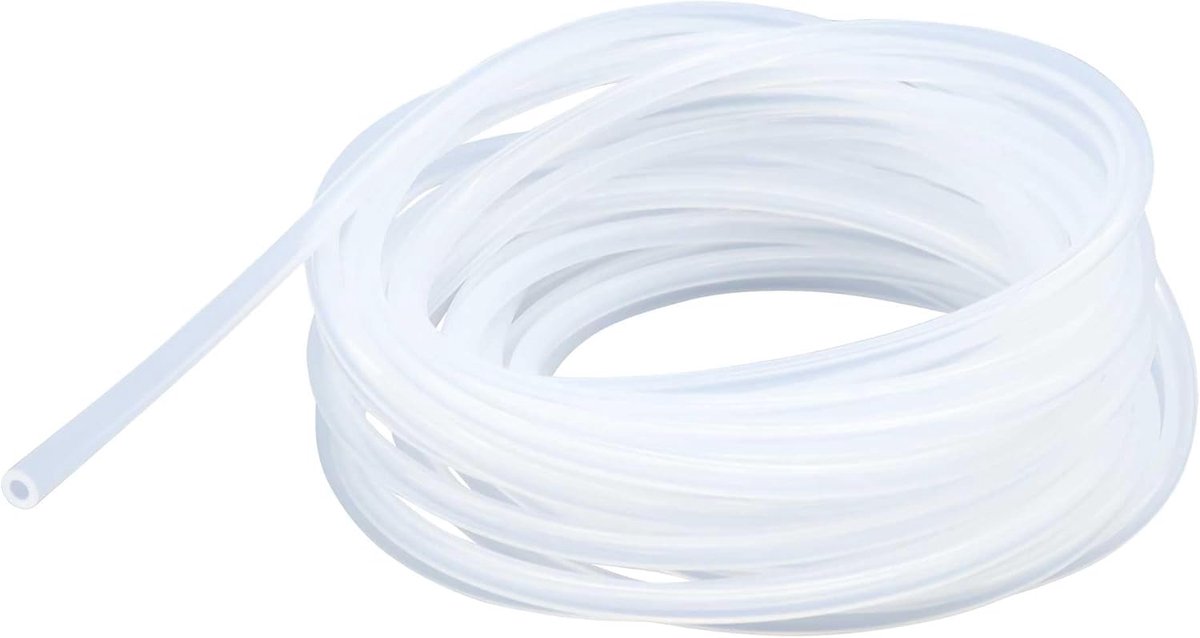 slang, 12 mm x 15 mm (binnendiameter x buitendiameter), 8 meter lang, geschikt voor contact met levensmiddelen, flexibel, transparant, water- en luchtslangen voor pompoverdracht