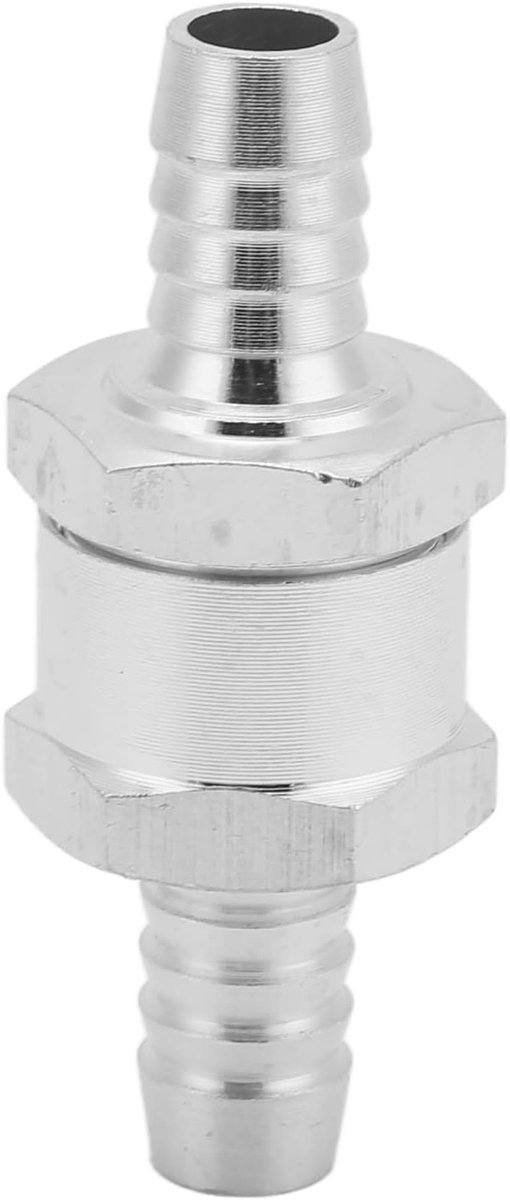 eenmalig terugslagventiel van aluminiumlegering, 0,2 - 6 bar, universeel brandstofleidingventiel voor benzine, biodiesel, 10 mm