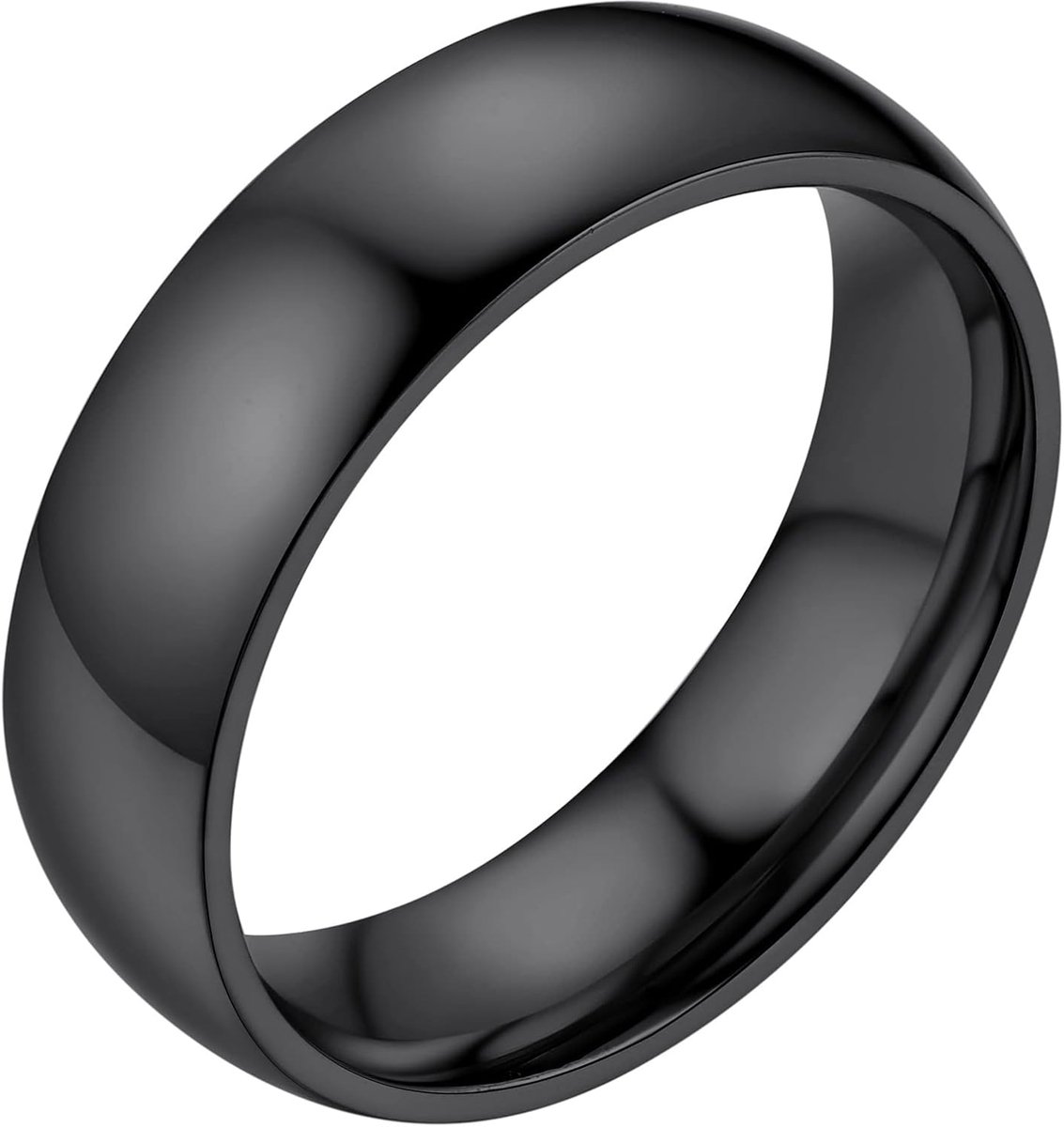 Ringen voor mannen en vrouwen, comfortabele en veelzijdige stijl, roestvrij staal, glad oppervlak, ring, 6 mm, business, dagelijks gebruik, personaliseerbaar, geschenk, T54-T67
