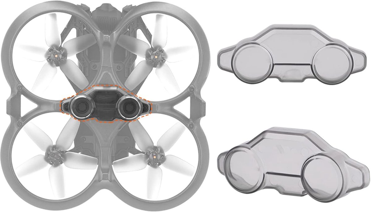 1 stuk voor DJI Avata drone, visueel waarnemingssysteem, beschermhoes, deksel, bewaken, onderaan, camerabescherming, stofdichte lenskap, camerabewaker