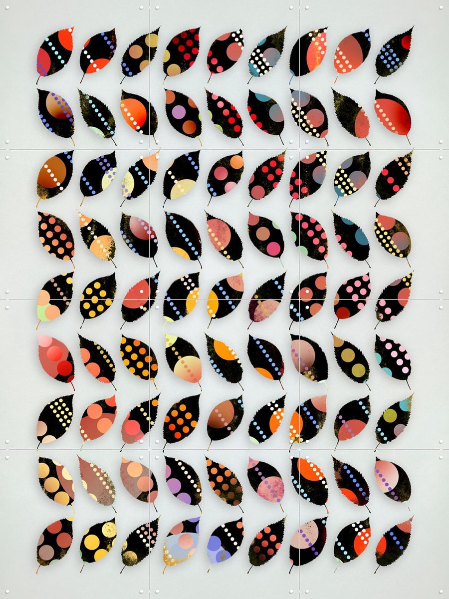 IXXI Autumn Souvenirs, Angelo Cerantola - 60 x 80 cm - Gratis ophangtool - Grote wanddecoratie en posters - Modern, Kleurrijk, Speels, Collage
