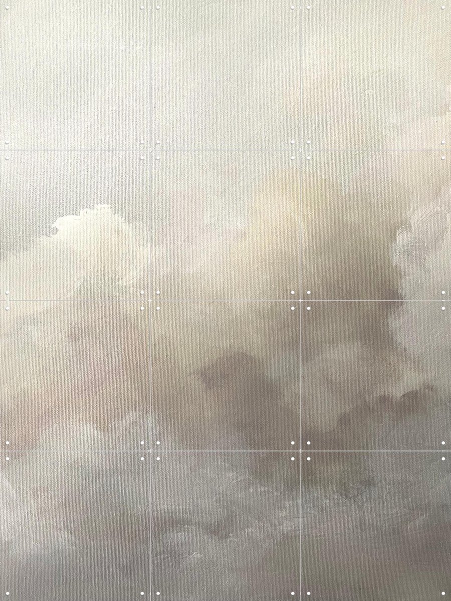 IXXI Think Cloud, Dan Hobday & Various - 60 x 80 cm - Gratis ophangtool - Grote wanddecoratie en posters - Kwaststreken, Modern, Realisme