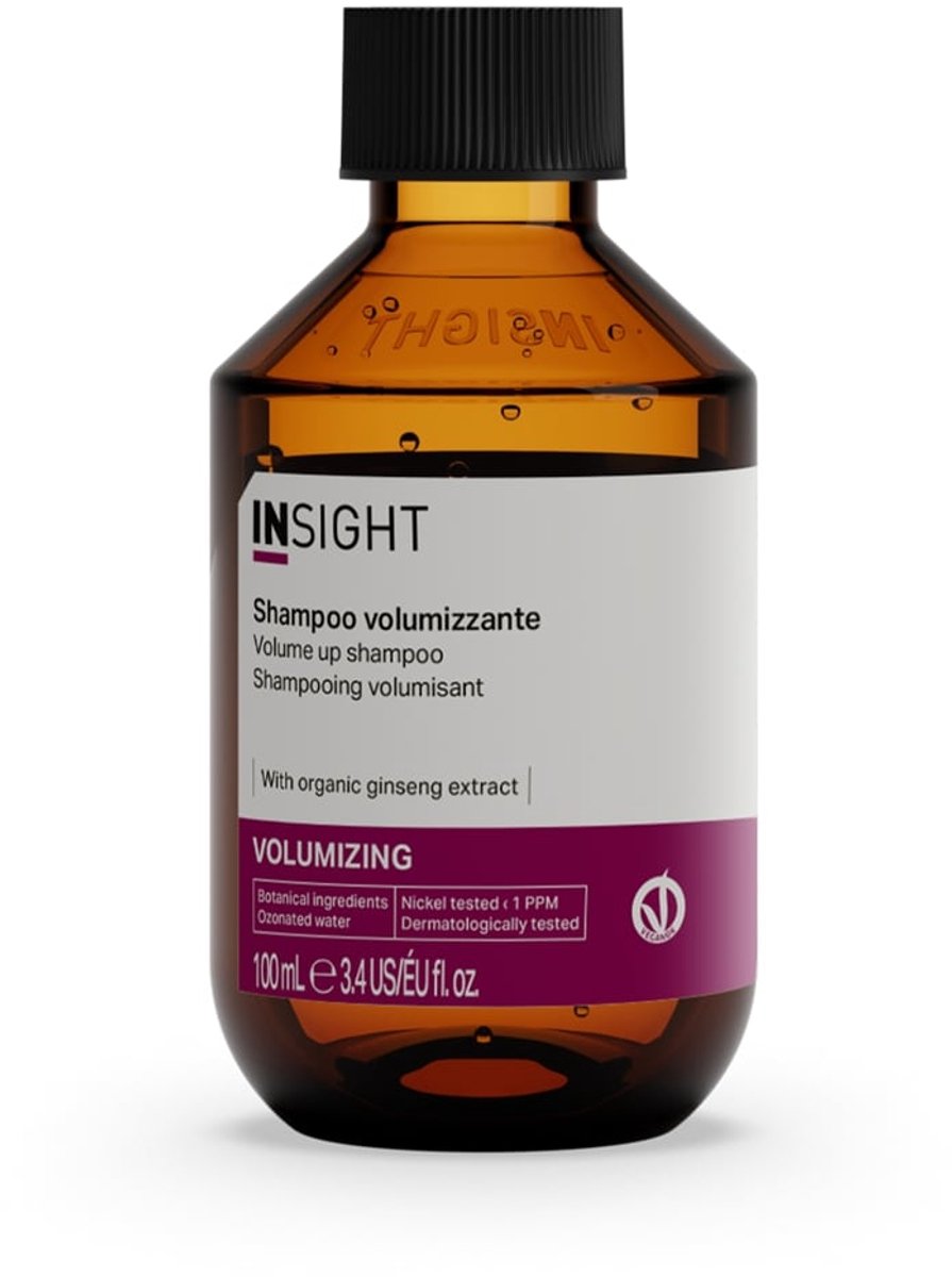 Insight Volumizing Volume Up Shampoo - Volume Shampoo - 100 ml - Voor Fijn Haar - Met Organische Extracten - Geeft Meer Body En Structuur