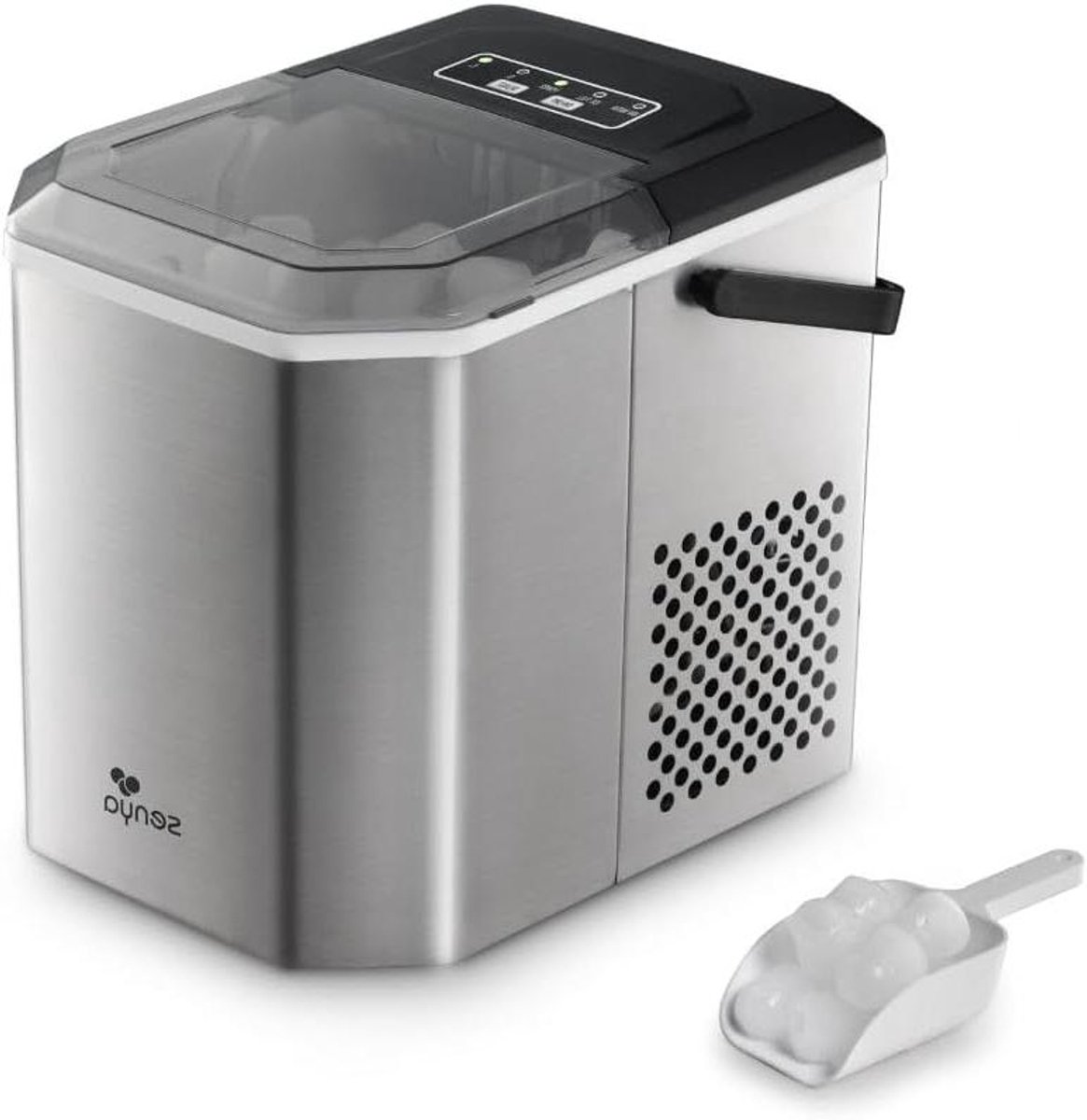 IJsmachine - IJsblokjesmaker - Dranken Koelen - 2 IJsvormen - 12 kg per dag - Zilver