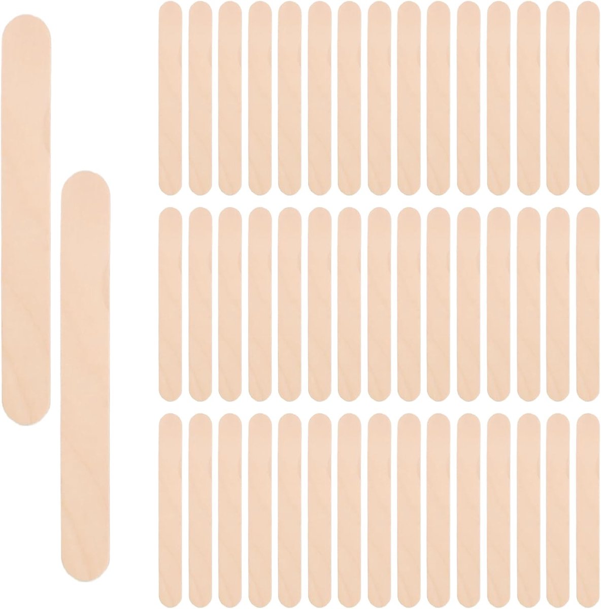 Spatels, waxing van hout, waspatel, cosmeticaspatel voor warme was, sugaring, ontharing, houten stokjes voor wenkbrauwen, gezicht, lichaam, beauty, studio, doe-het-zelf