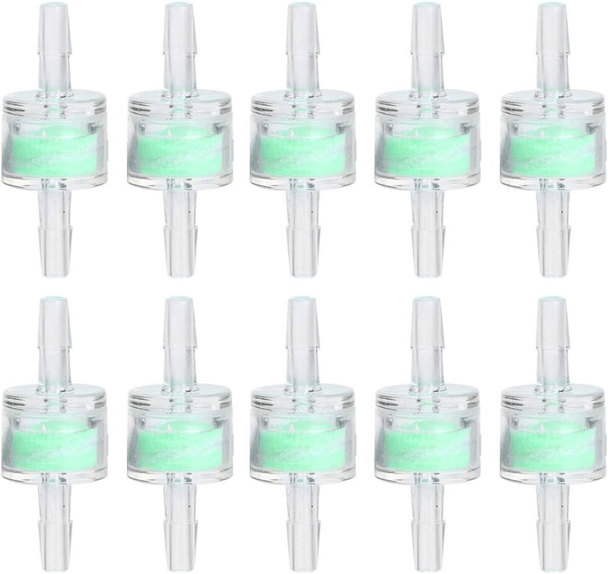 Veiyi Aquarium siliconen slang 4 mm, 10 stuks luchtfilter, ABS waterfilter, slang aquarium, aquarium accessoires