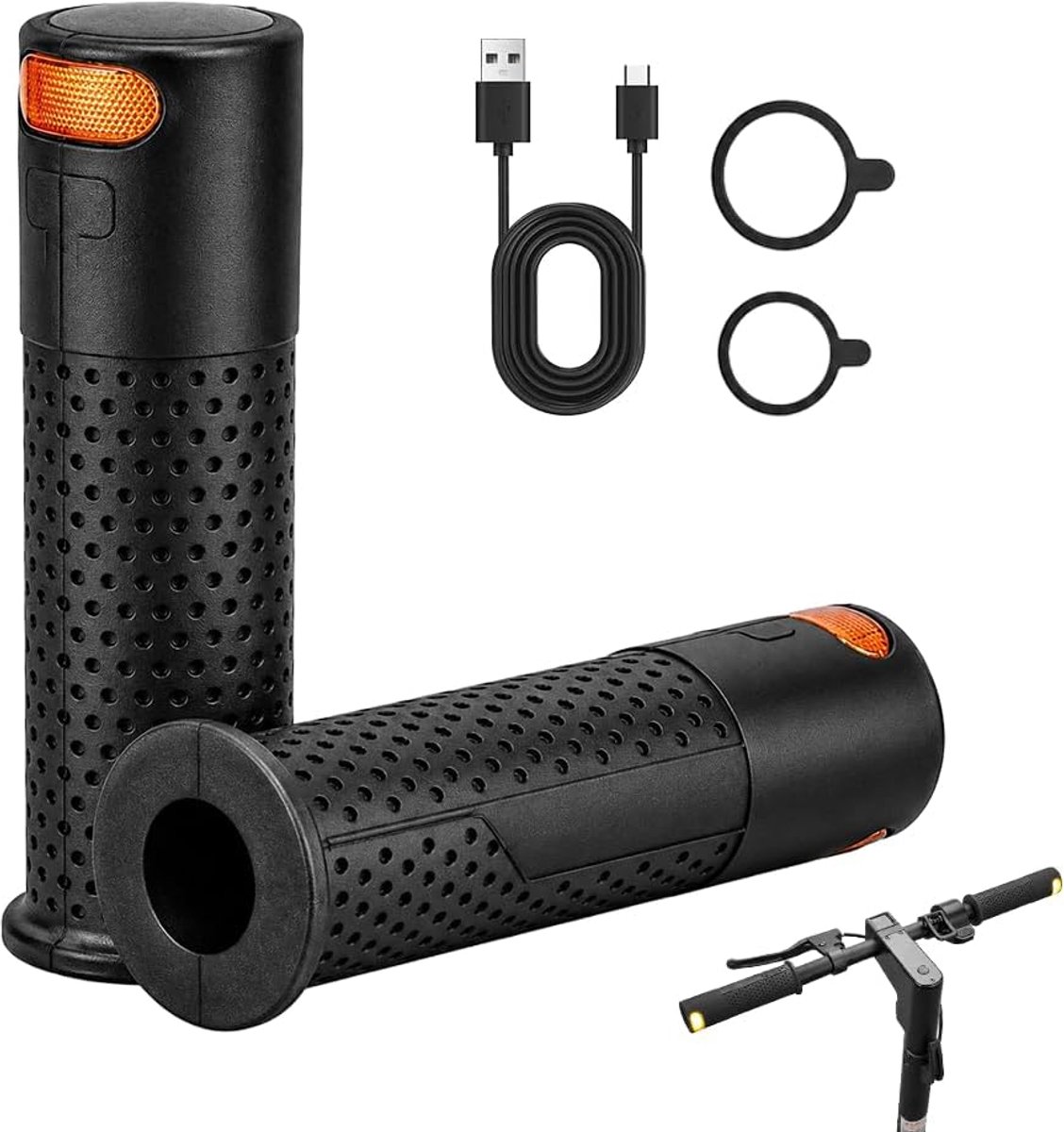 knipperlicht met afstandsbediening voor scooter, 1 paar, 22 mm stuurgrepen met knipperlicht, voor Xiaomi M365 Pro, 1S Pro 2 en Mi3 elektrische step