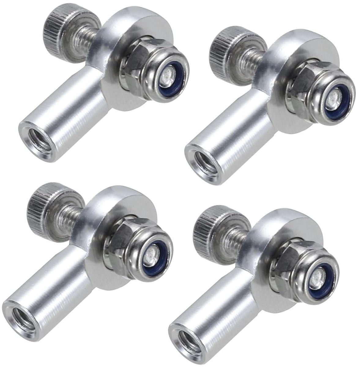 Kogelkoppen M3xl18 mm voor kogelstangen, kogelgewricht voor stuurverbinding, pushrod voor RC-modellen met moeren, 4 stuks