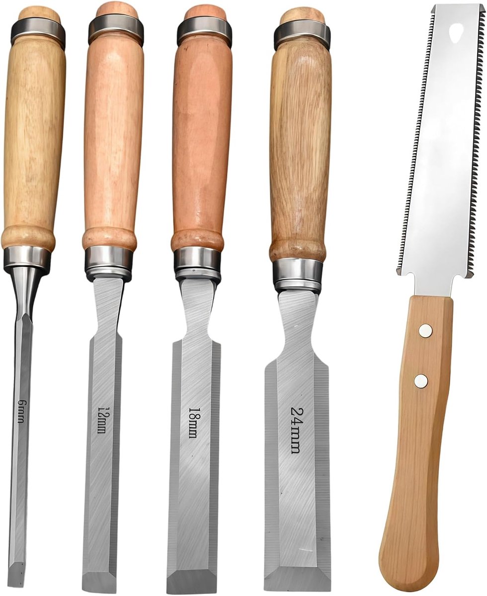 Set voor Hout en Japanse Handzaag Houtbewerkingsgereedschap Set met Slagkap en Ergonomisch Handvat