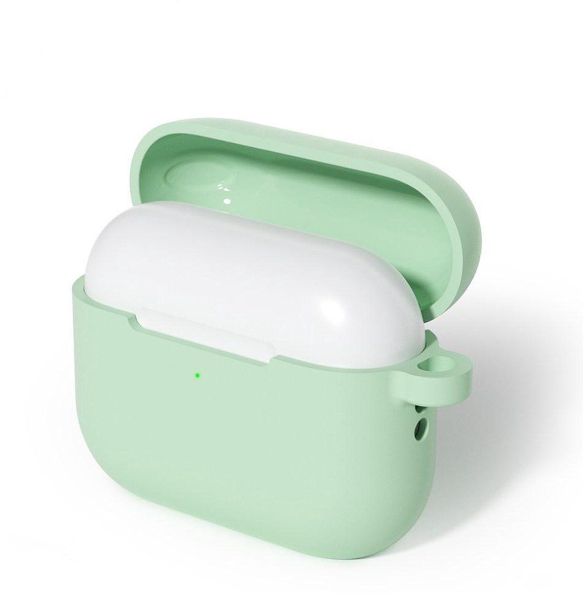Mobigear Hoesje geschikt voor Apple AirPods Pro 3 Hoesje Flexibel Siliconen | Mobigear Colors - Matcha Green | Groen