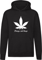 Drugs not Hugs hoodie | sweater | drugs | wiet | thc |joint | trui | unisex | capuchon