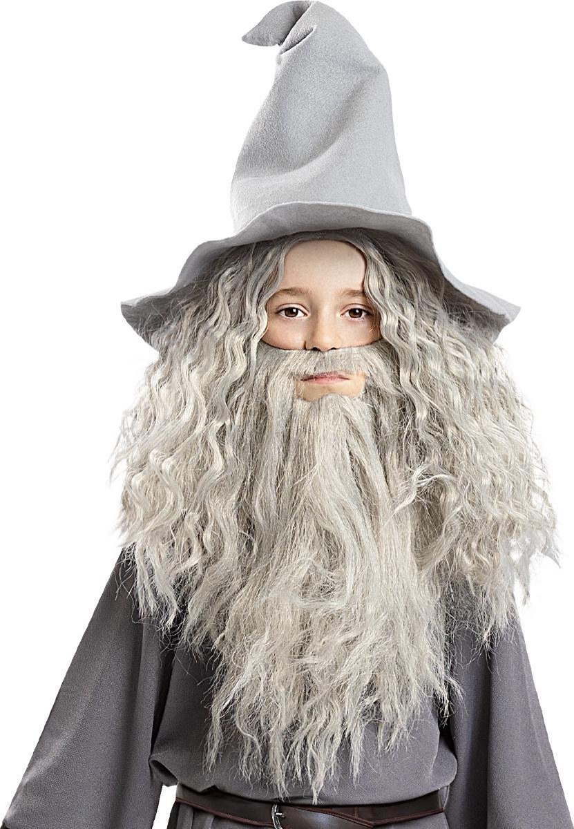 FUNIDELIA Gandalf pruik met baard voor jongens - Lord of the Rings | bol.com