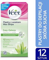 Veet - Easy-Gelwax Plasters From Wax To Hair Removal 12Pcs